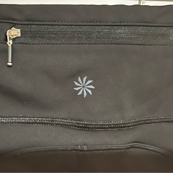 ATHLETA VELOCITY STASH POCKET 7/8 TIGHT WOMEN BLACK XSP - Picture 3 of 8